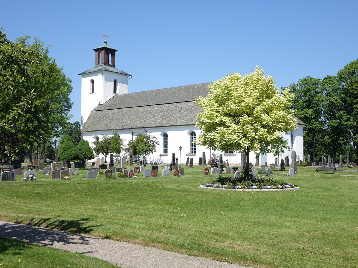 Frndefors, Ev. Kirche, erbaut von 1797 bis 1800 durch den Architekten Thure Wennberg (30.05.2018)
