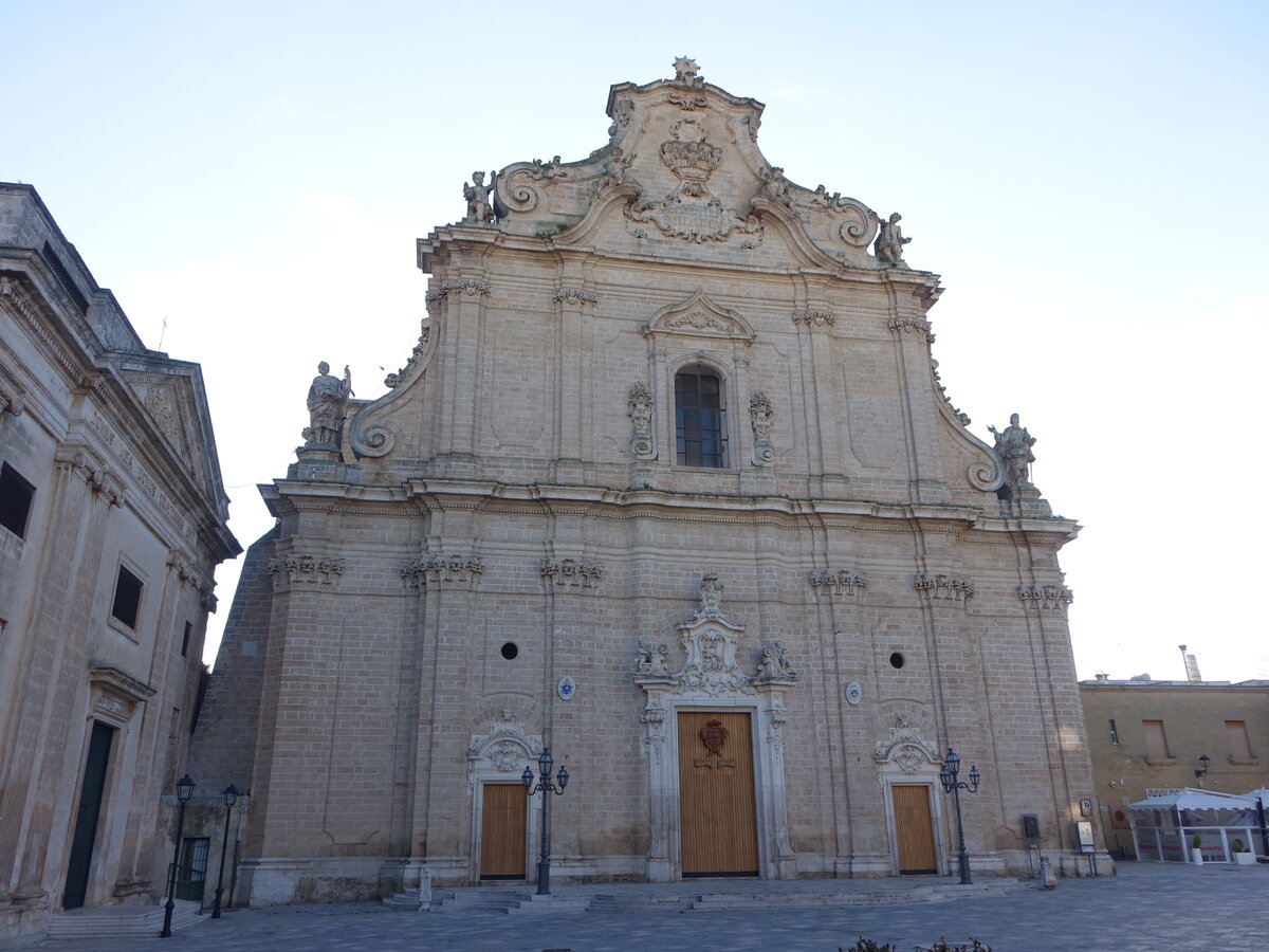 Francavilla Fontana, Pfarrkirche St. Rosario, erbaut von 1743 bis 1759 (02.03.2023)