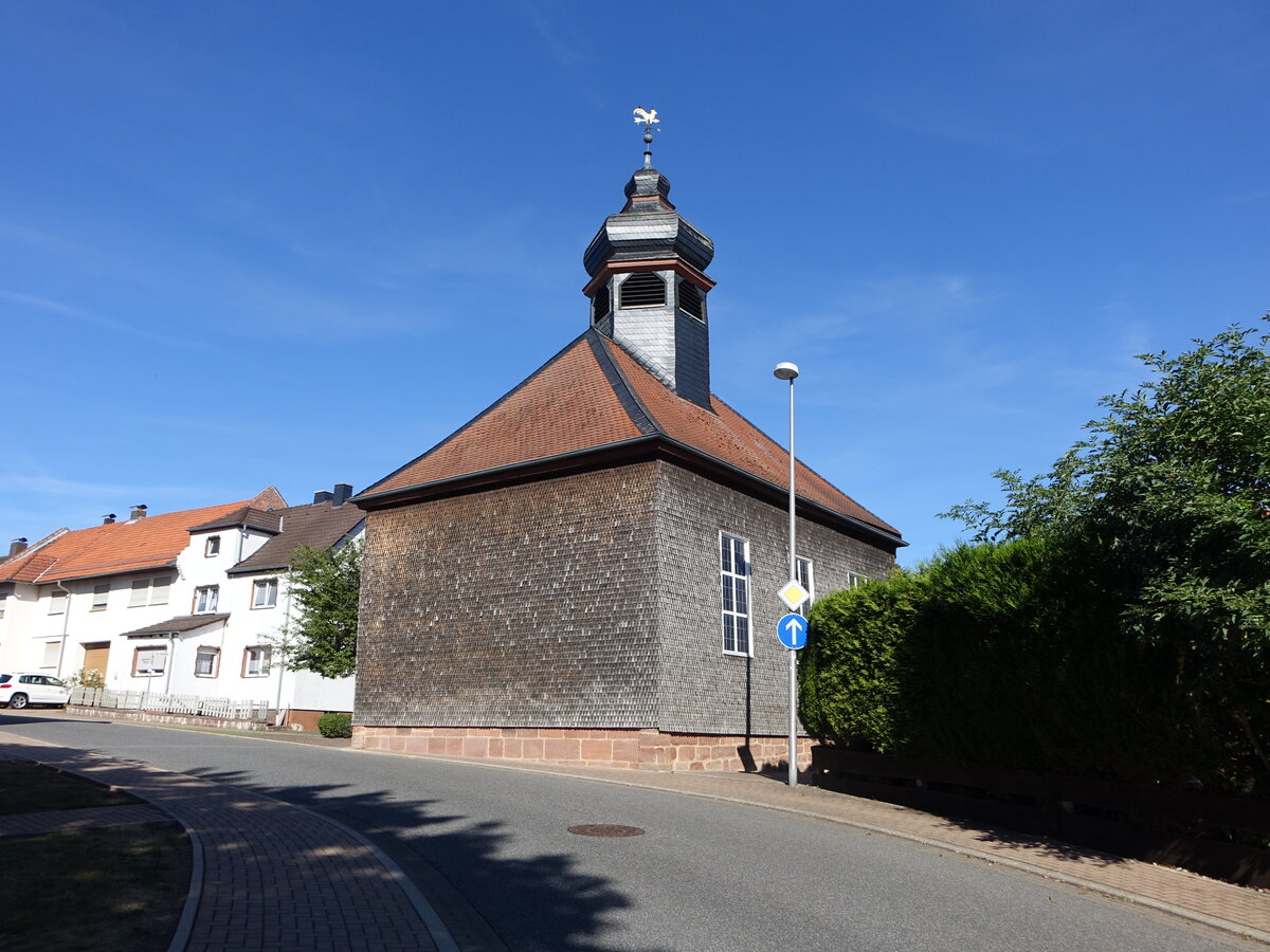 Frankenhain, evangelische Kirche, erbaut bis 1754 (07.08.2022)