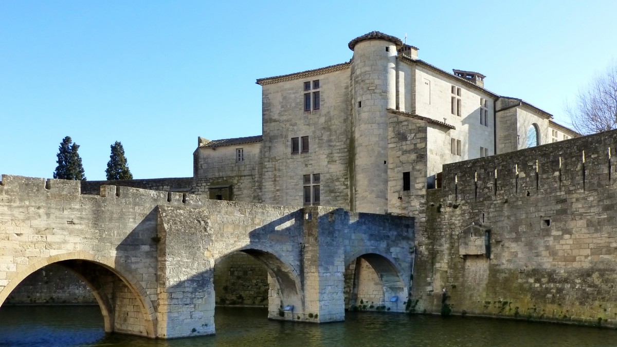 Frankreich, Languedoc, Gard, Aigues-Mortes, zwischen der Tour de Constance und der NW Ecke der Befestigungsmauern. 27.01.2014