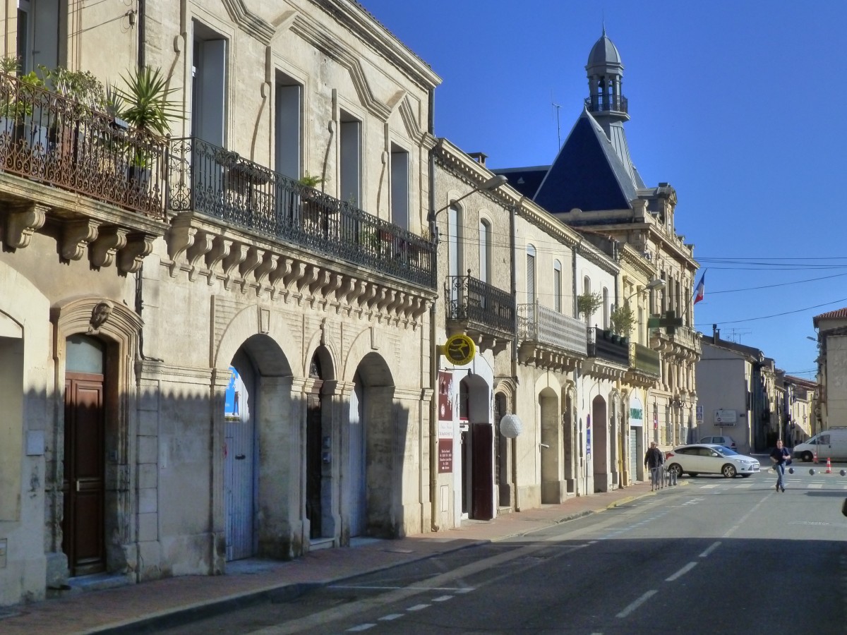 Frankreich, Languedoc, Hrault, Villeneuve-ls-Maguelone, Avenue de Mirval, 12.02.2014