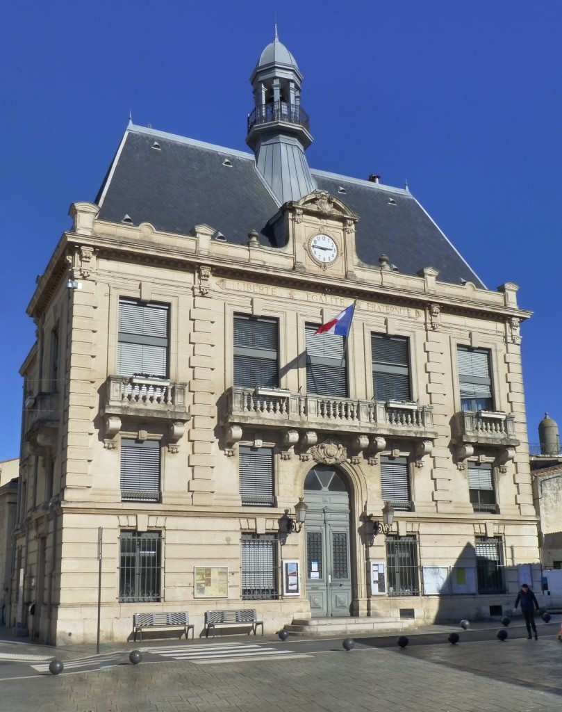 Frankreich, Languedoc, Hrault, Villeneuve-ls-Maguelone, Rathaus, 12.02.2014