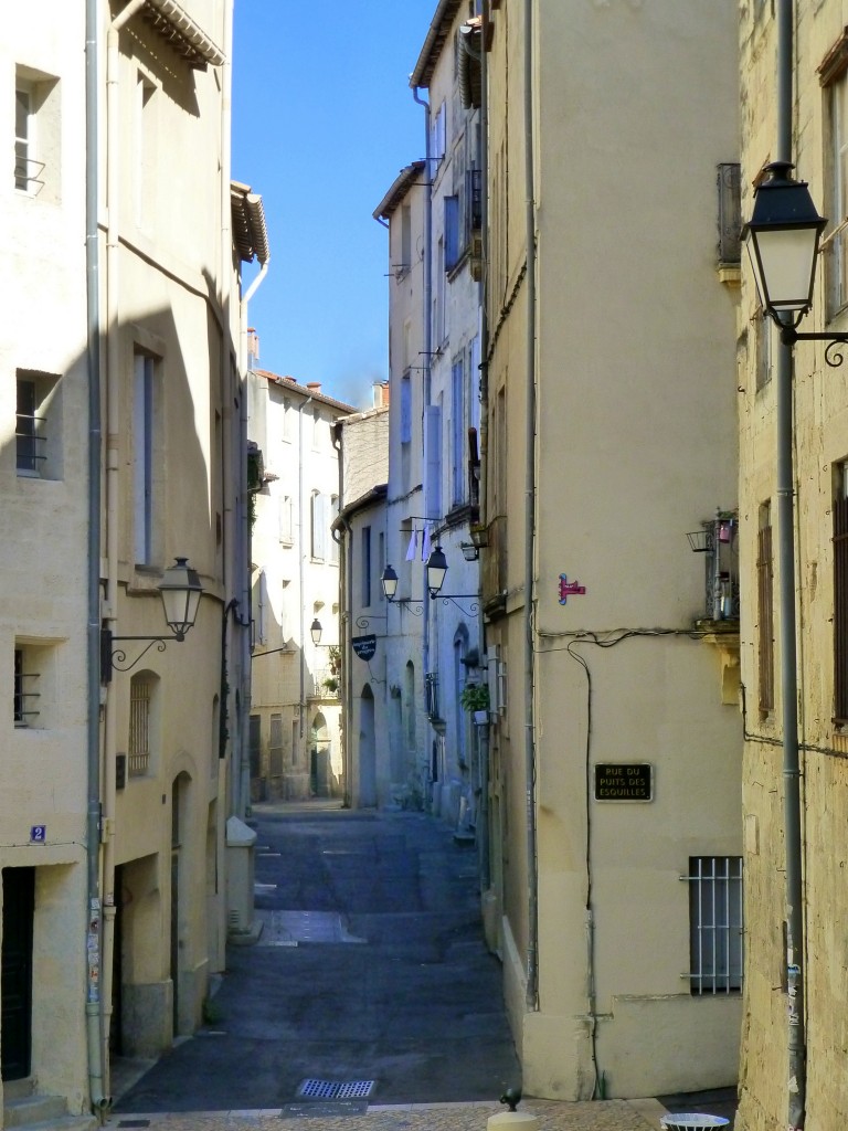 Frankreich, Languedoc-Roussillon, Hrault, Montpellier, die engen Gassen um den Canourgue Platz, 15.08.2013