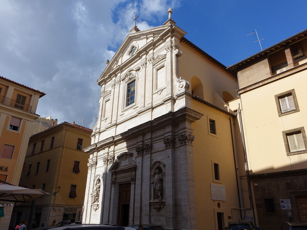 Frascati, Chiesa del Gesu, Jesuitenkirche erbaut von Pietro da Cortona (19.09.2022)