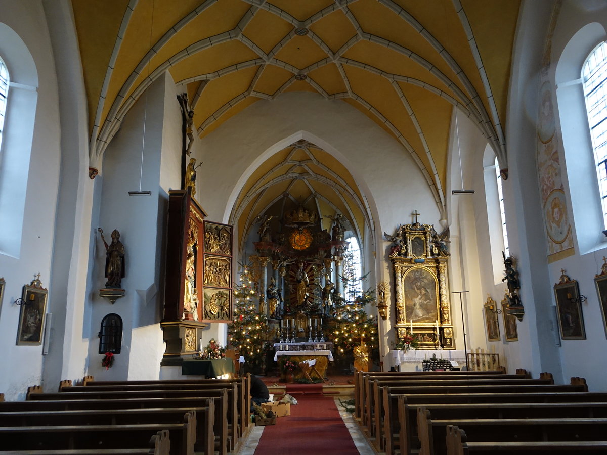 Frauenberg, Innenraum der Wallf. Kirche Maria Heimsuchung (23.12.2016)
