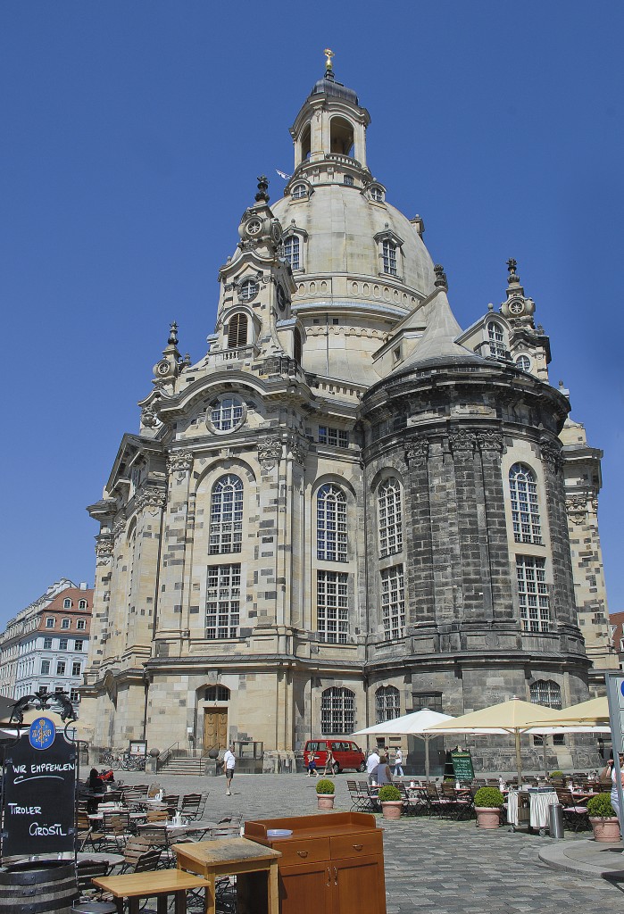 Frauenkirche, Dresden. Aufnahmedatum: 7. Juli 2014.