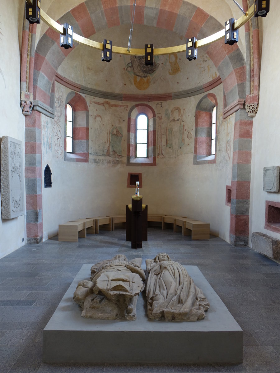 Frauenroth, Hochgrab der Stifter Otto von Botenlauben und seiner Frau Beatrix in der St. Blasius Kirche (27.05.2019)