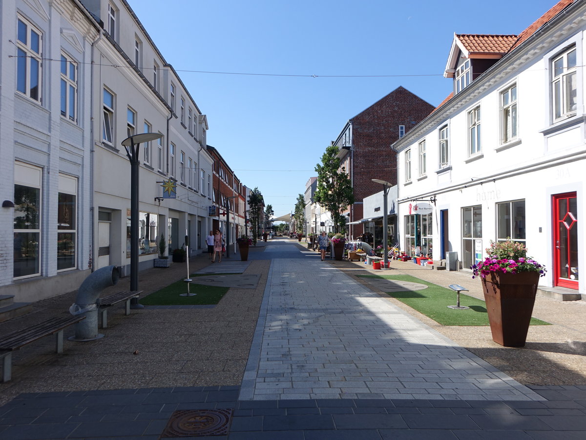 Frederikshavn, historische Huser in der Danmarksgade (08.06.2018)