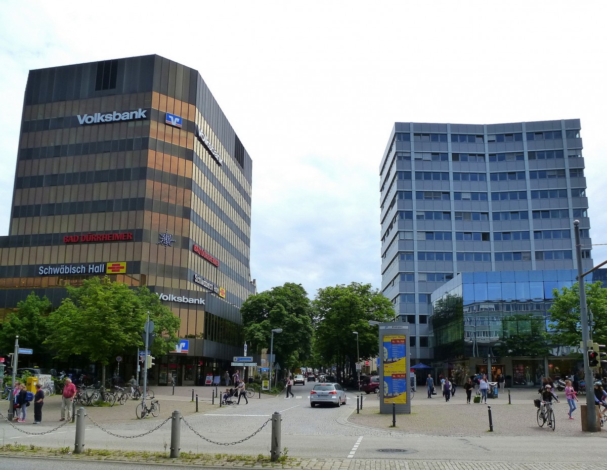 Freiburg, Blick vom Hauptbahnhof zur Eisenbahnstrae, Mai 2014