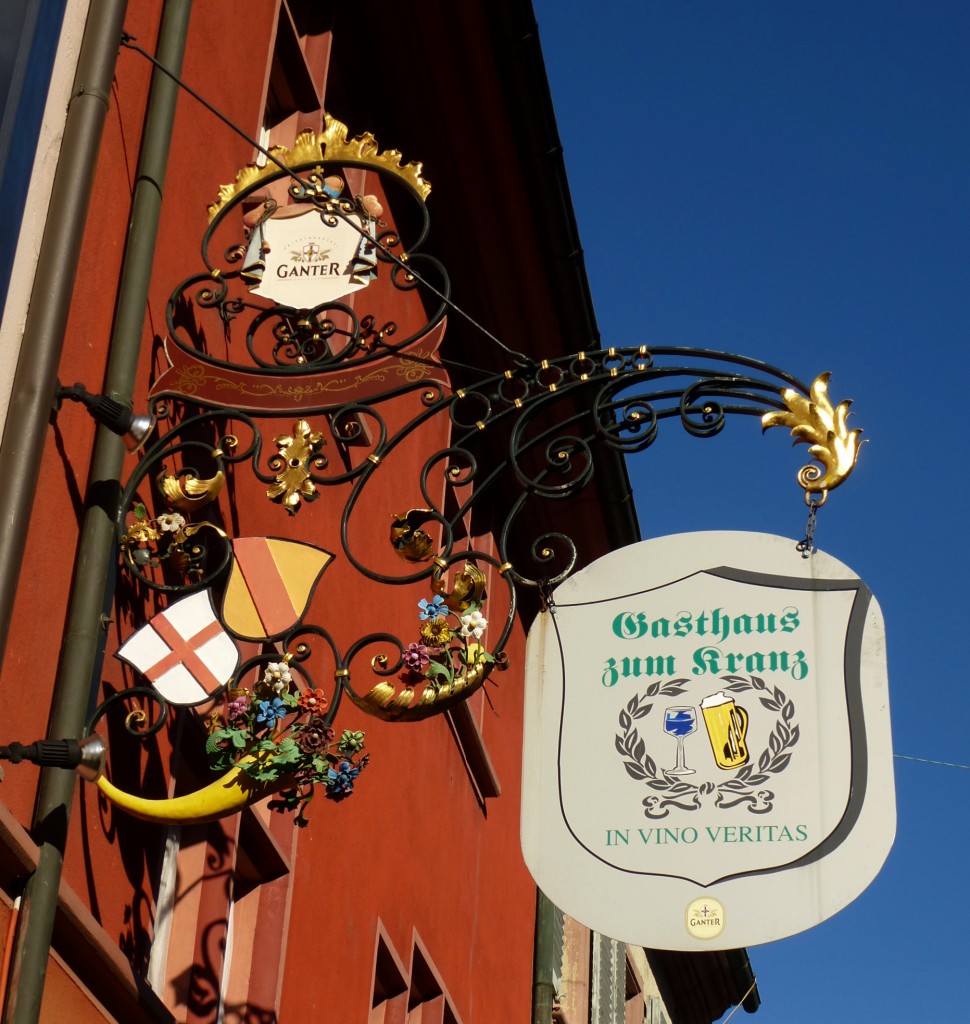 Freiburg, Gasthaus  Zum Kranz , Okt.2013