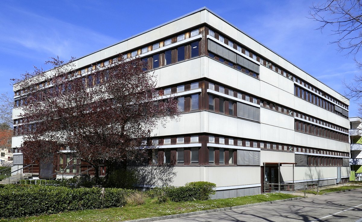 Freiburg-Herdern, das Rechenzentrum der Universitt, Mrz 2021