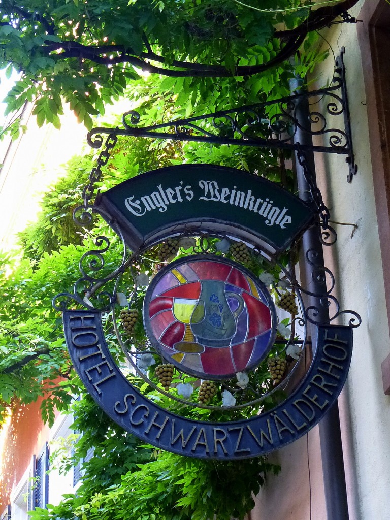 Freiburg, Hotel  Schwarzwlder Hof  in der Altstadt, Juni 2014
