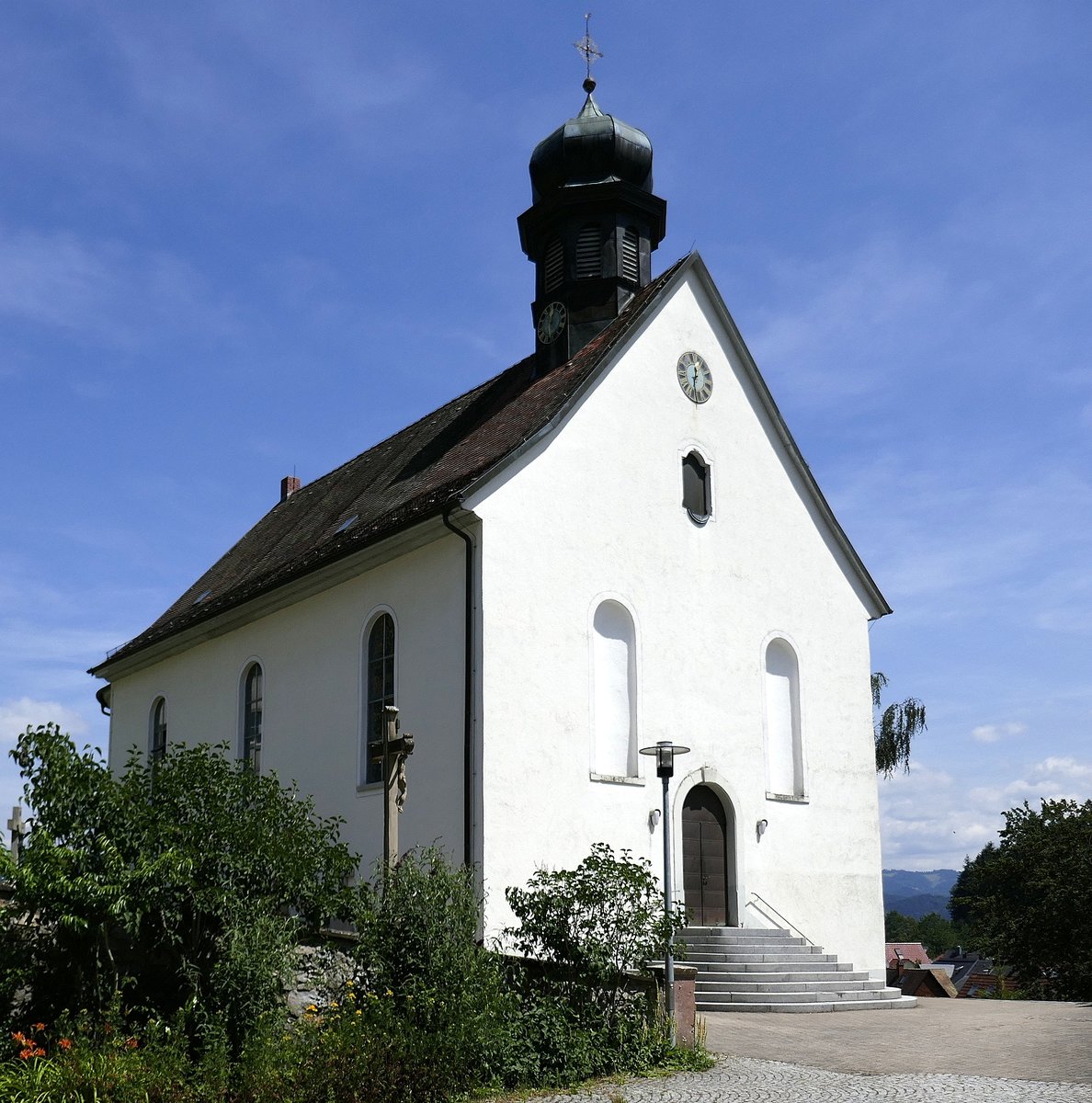 Freiburg-Kappel, die katholische Kirche St.Peter und Paul, im Barockstil erbaut und 1749 eingeweiht, Juli 2019