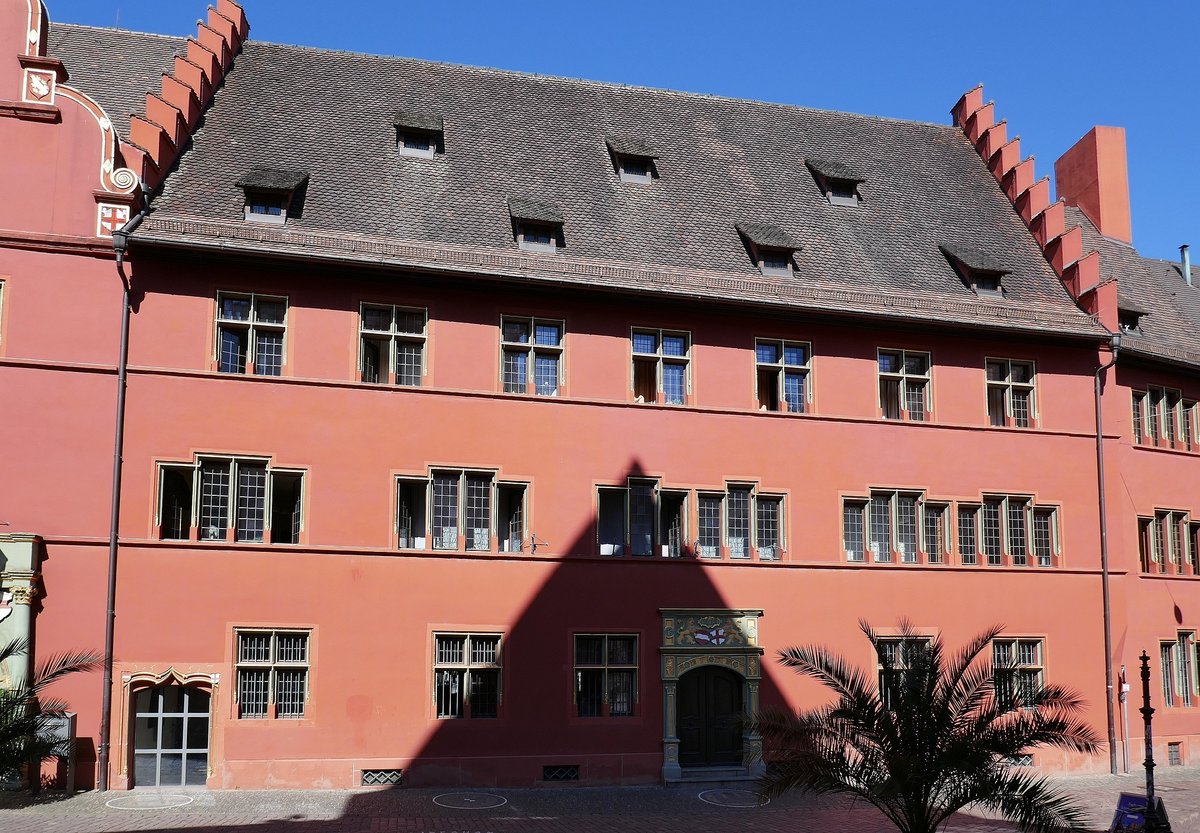 Freiburg, Teil des Alten Rathauses in der Altstadt, Juli 2018