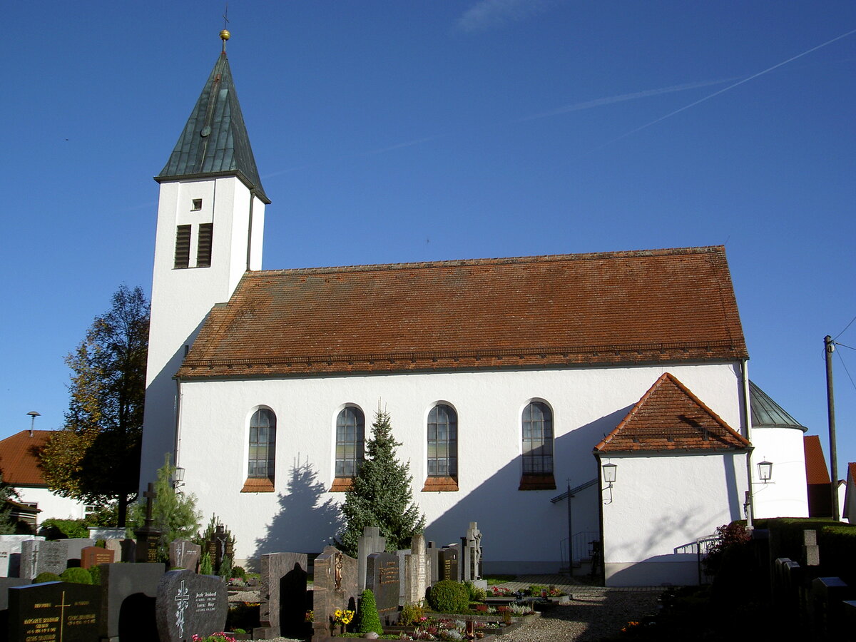 Freienried, kath. Pfarrkirche St. Antonius von Padua, erbaut 1958 (18.10.2014)