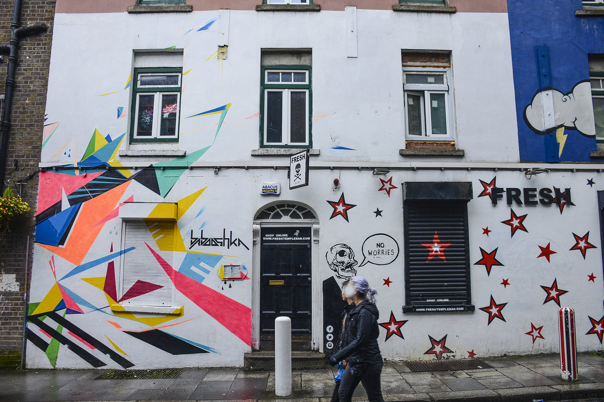 Fresh Bar in Crown Alley im Dubliner Temple Bar-Bezirk. Aufnahme: 11. Mai 2018.