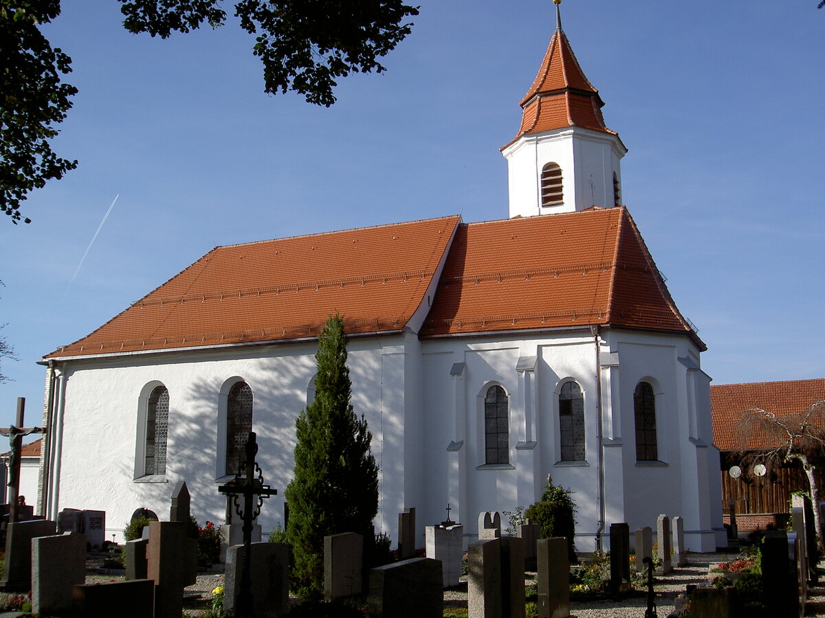 Friesenried, Pfarrkirche St. Joseph, erbaut 1929 von Anton Horle und Heinrich Sturzenegger (16.10.2011)