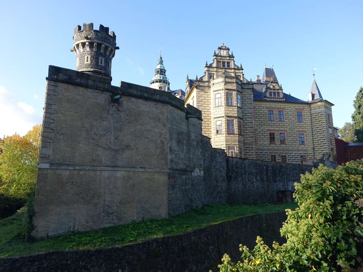 Frydlant / Friedland, Burg und Schlo, erbaut im 13. Jahrhundert (28.09.2019)