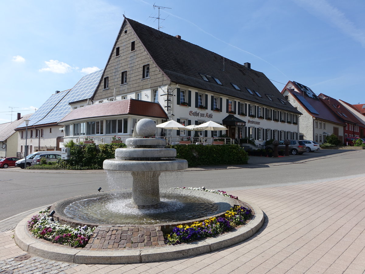 Frstenberg, Brunnen vor dem Gasthaus zum Rssle (25.05.2017)