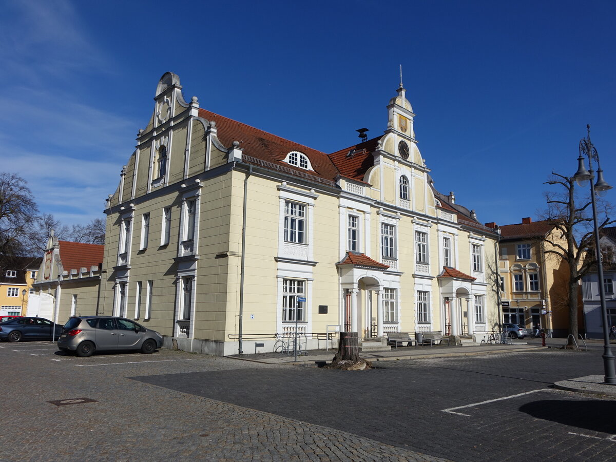 F�rstenberg, Rathaus am Markt, erbaut um 1900 im Stil der Neorenaissance (04.04.2026)