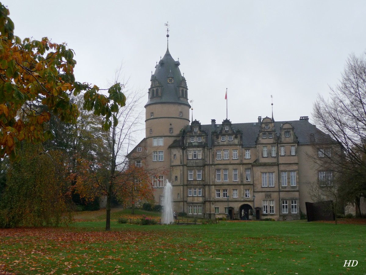 Frstliches Residenzschloss im Zentrum der Stadt Detmold.
Aufgenommen im November 2013.
