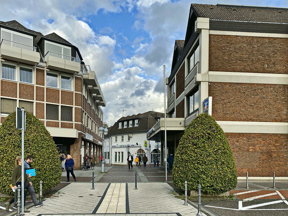 Fußgängerbereich in Geilenkirchen an der Alten Poststraße am 07. Oktober 2020.