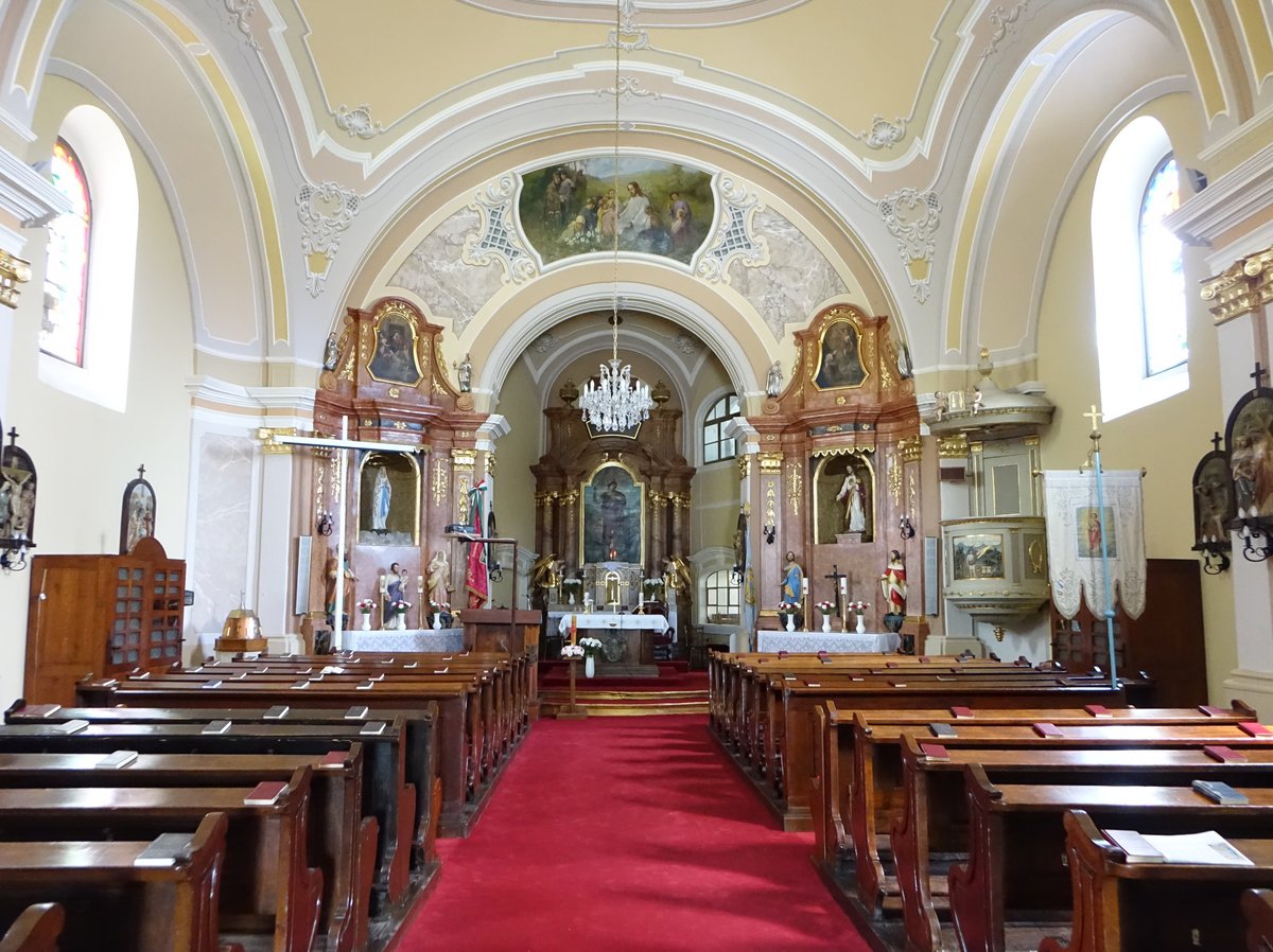 Gabcikovo, barocker Innenraum der St. Margaretha Kirche (28.08.2019)