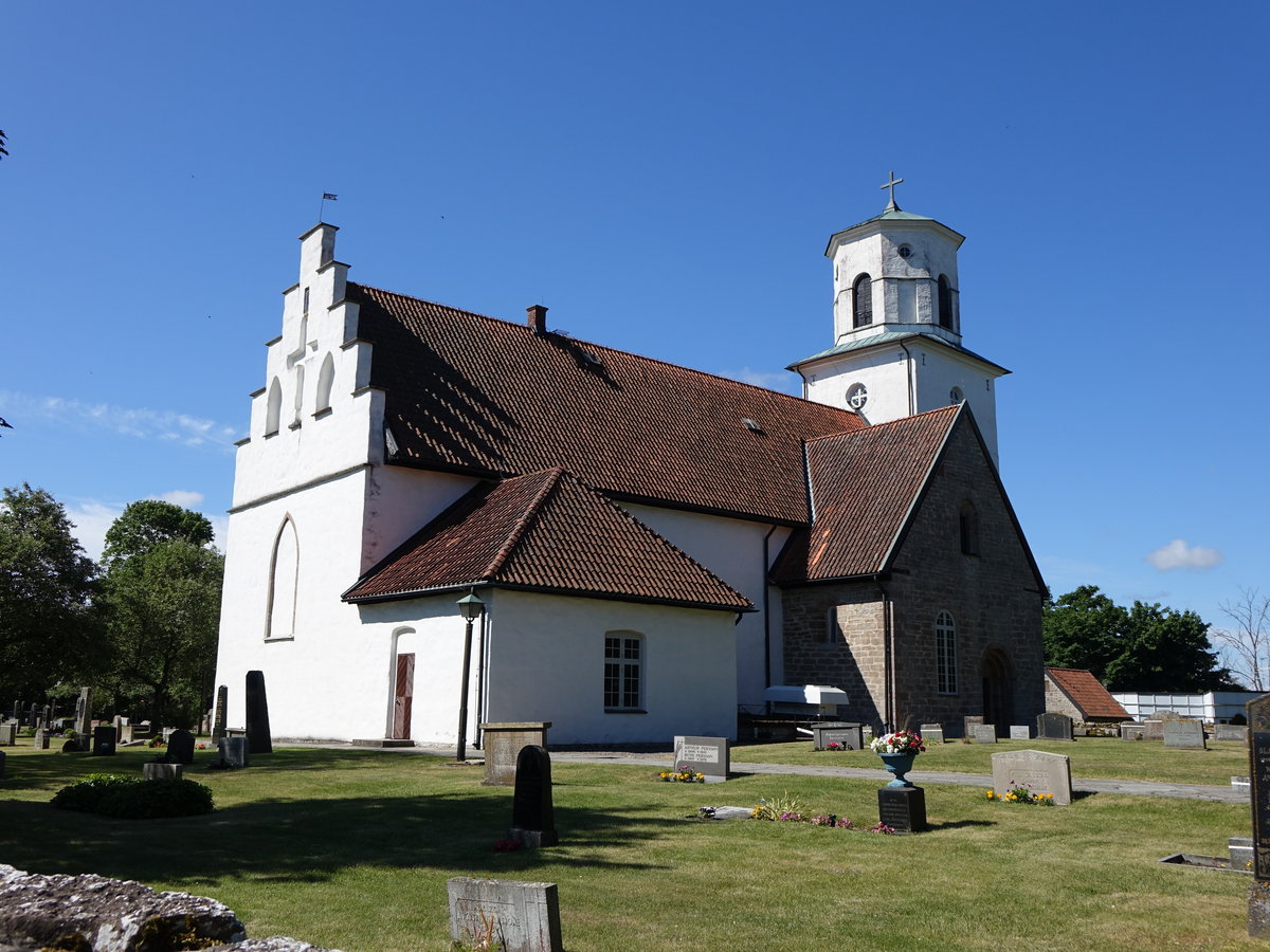 Grdslsa, romanische Ev. Kirche, erbaut im 12. Jahrhundert, frhgotischer Chor 13. Jahrhundert (13.06.2016)