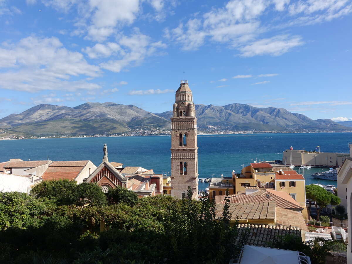 Gaeta, Campanile der Kathedrale St. Erasmo (21.09.2022)