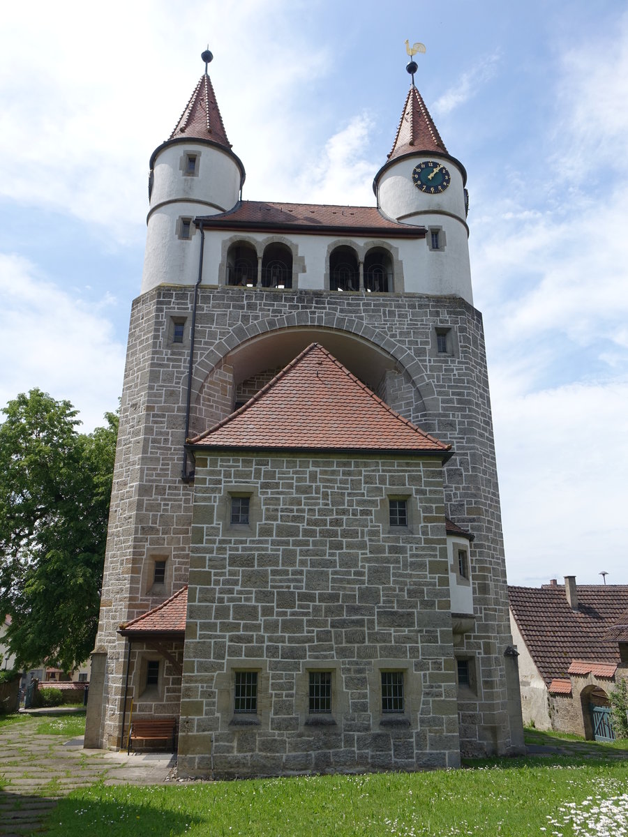 Gaggstatt, Ev. Jugendstilkirche, erbaut von 1904 bis 1905 durch Theodor Fischer (29.05.2016)