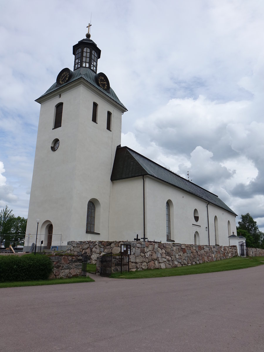 Gagnef, Ev. Kirche, erbaut um 1770, Lbecker Flgelaltar von 1500 (16.06.2017)