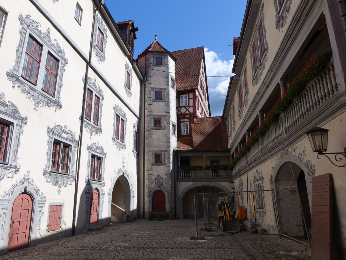 Gaildorf, Innenhof des alten Schloss (06.09.2015)