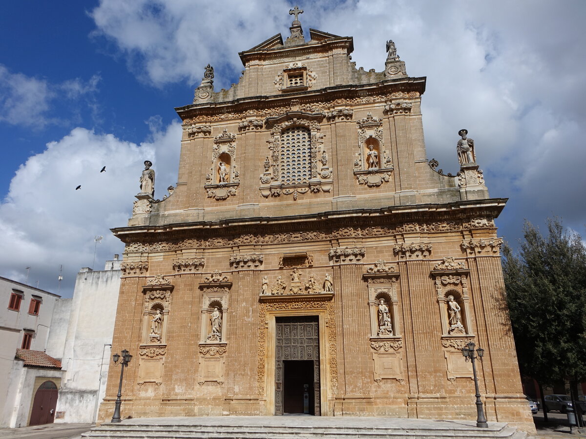 Galatone, Santuario del Santissimo Crocifisso, erbaut bis 1711 (02.03.2023)