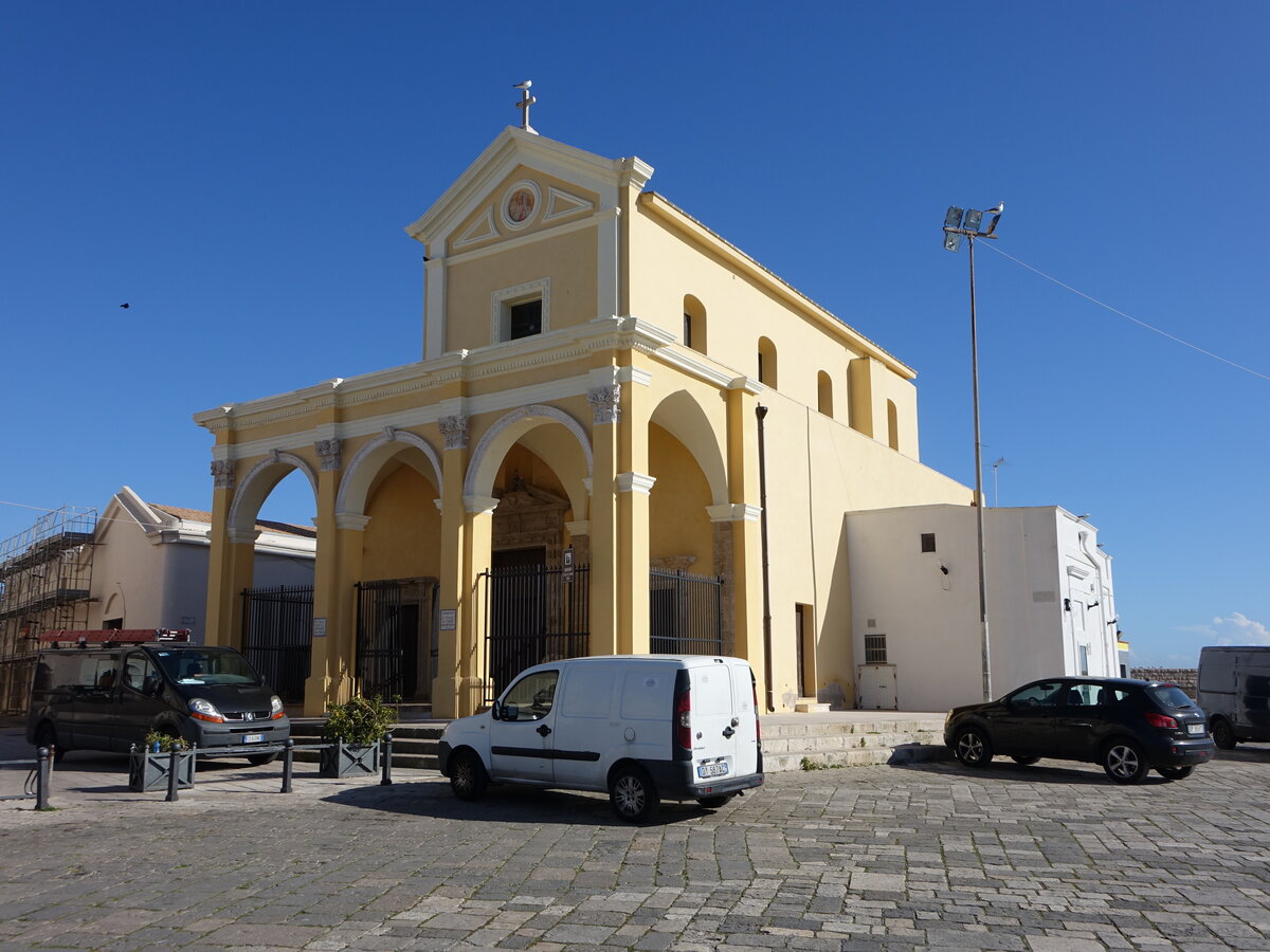 Gallipoli, Pfarrkirche St. Maria del Conneto, erbaut 1696 (02.03.2023)