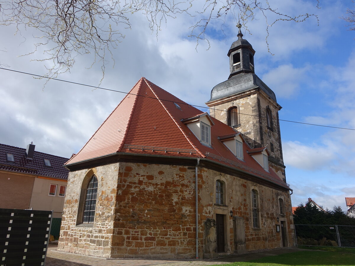 Gamstdt, evangelische St. Michael Kirche, erbaut ab 1422 (25.03.2023)