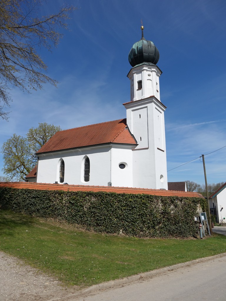Garbertshausen, Filialkirche St. Lambertus, erbaut 1732 (15.04.2015)