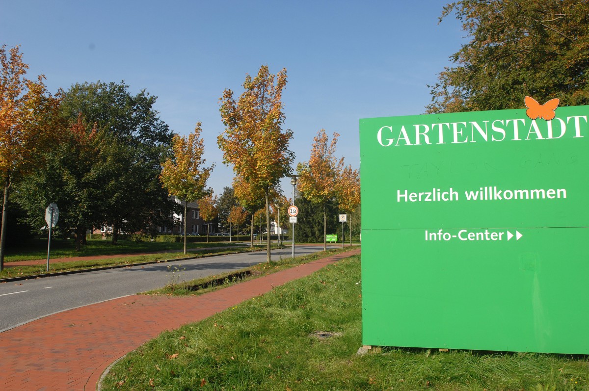 Gartenstadt Weiche Flensburg. Aufnahmedatum: 21. September 2011.