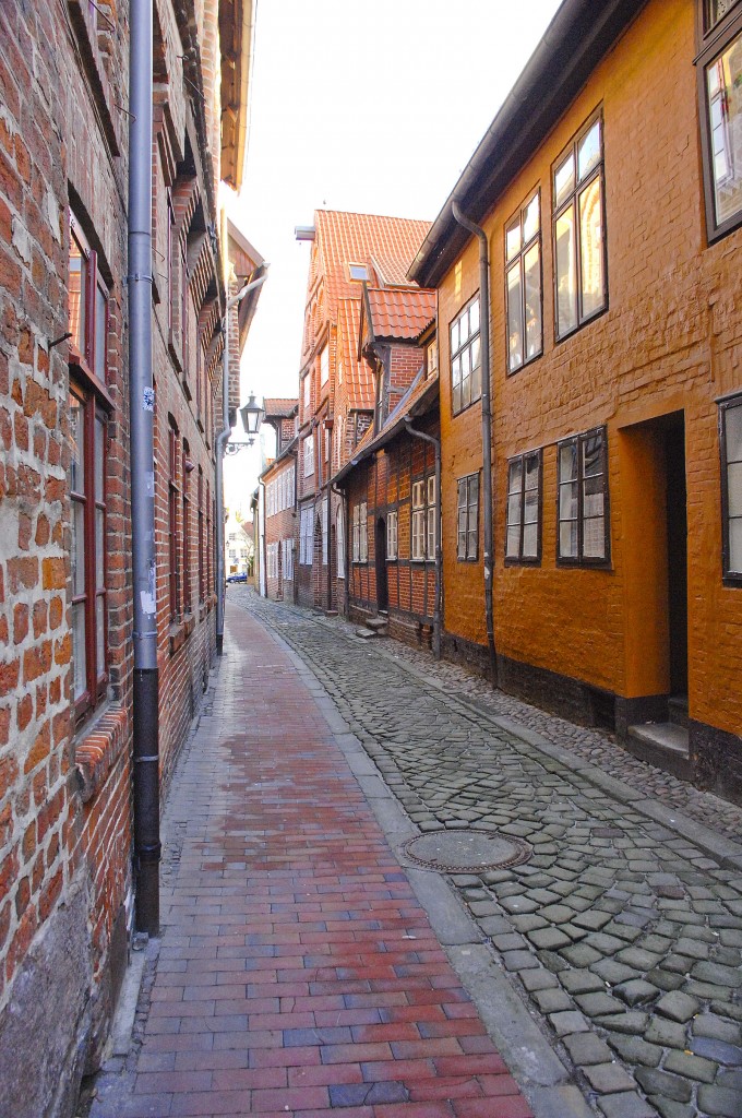 Gasse in Lneburg. 31. Januar 2016.