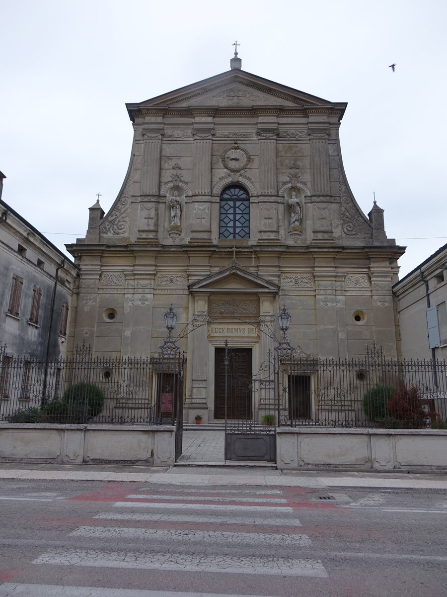 Gazzuolo, St. Maria Nascente Kirche, erbaut ab 1664 (10.10.2016) 