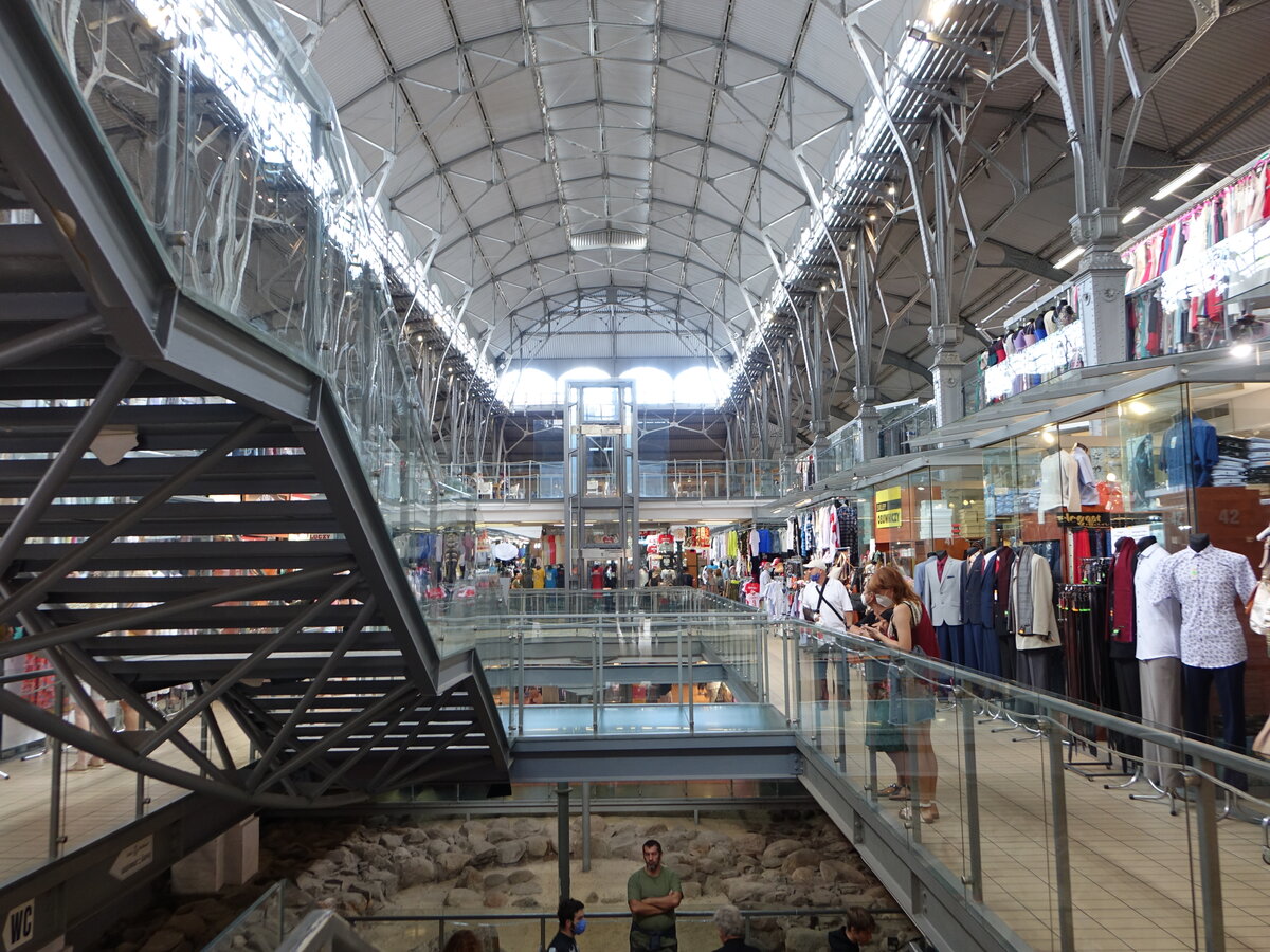 Gdansk / Danzig, Blick in Markthalle in der Panska Strae (02.08.2021)