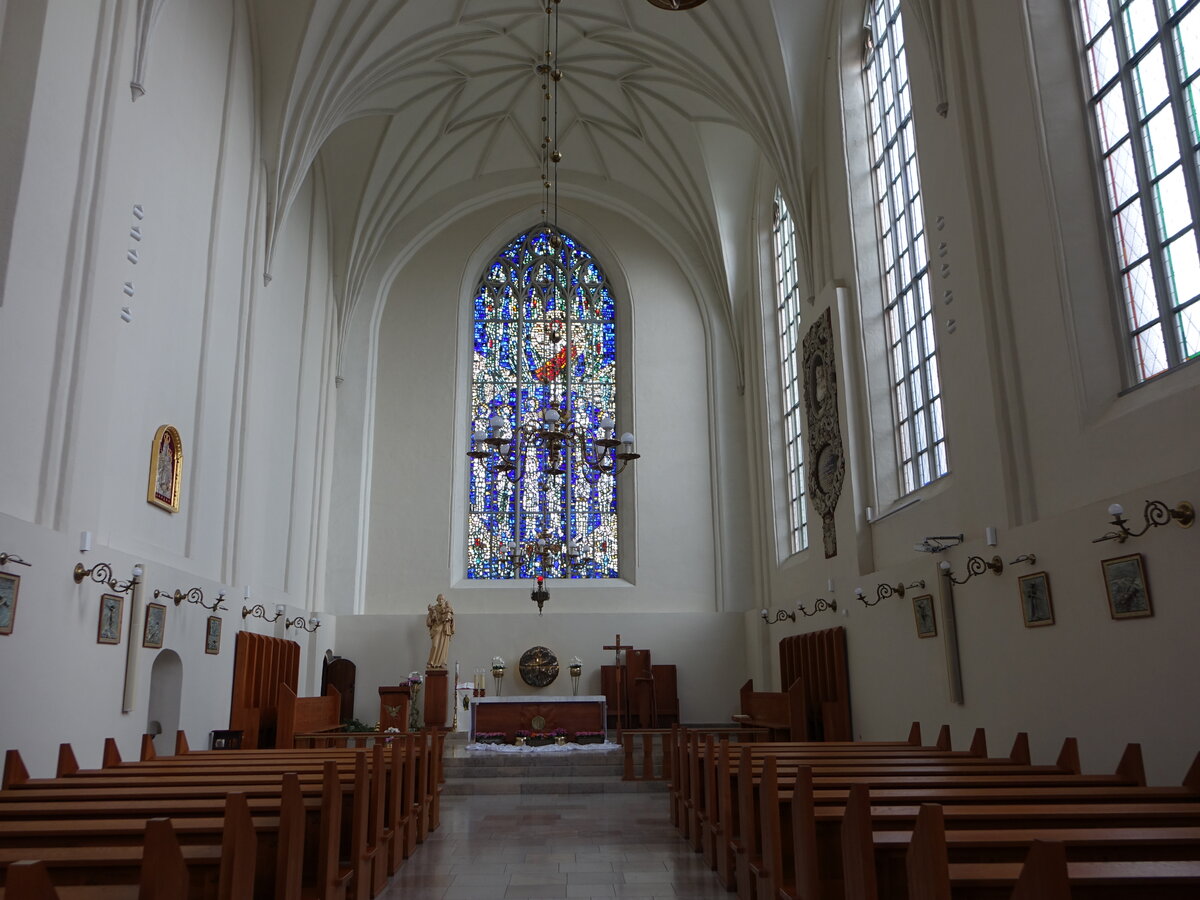 Gdansk / Danzig, gotischer Innenraum der St. Joseph Kirche (02.08.2021)