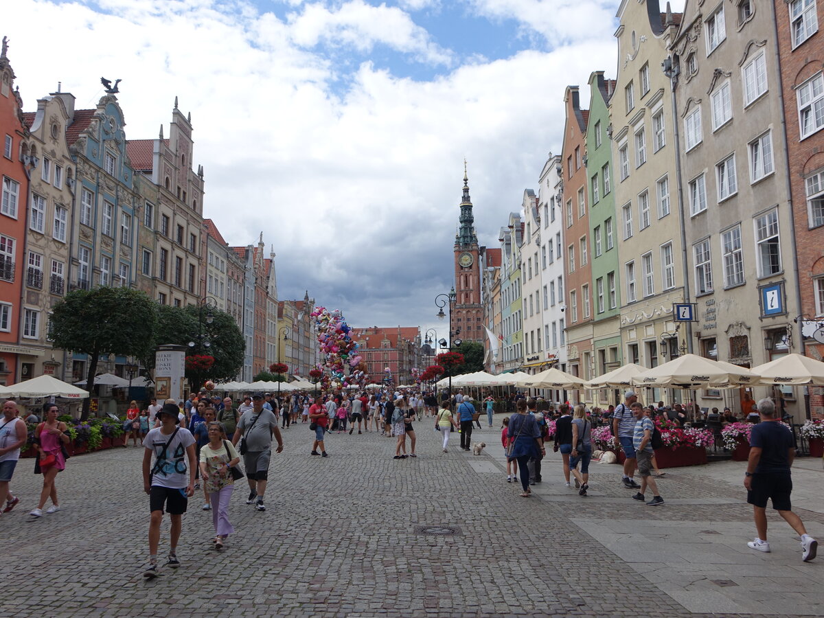 Gdansk / Danzig, Huser am Dlugi Targ oder langer Markt (02.08.2021)