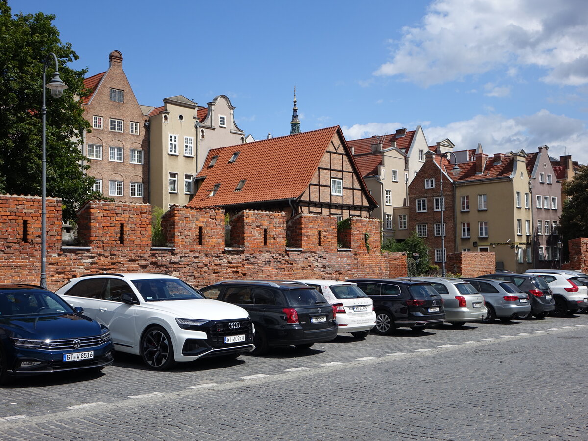 Gdansk / Danzig, historische Huser in der Ogarna Strae (02.08.2021)