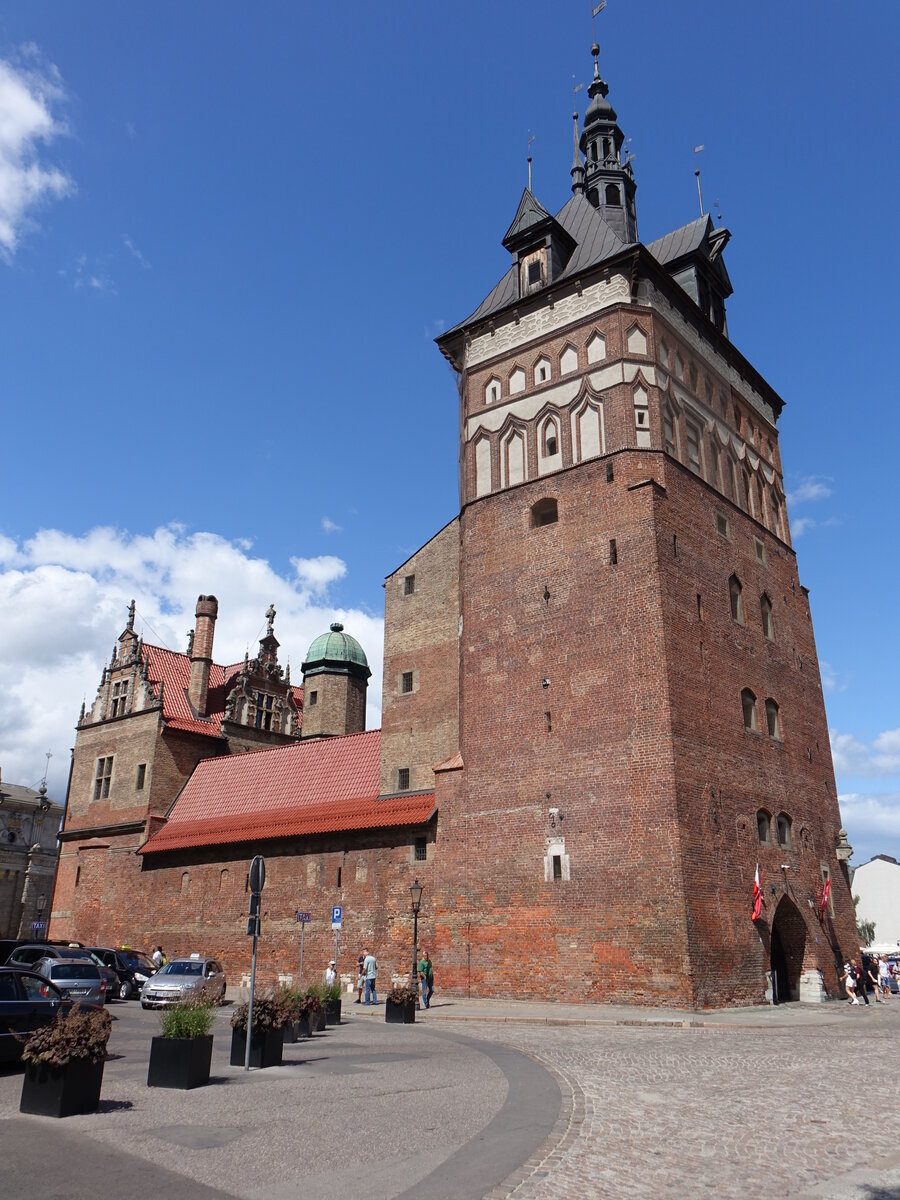 Gdansk / Danzig, Stockturm oder Wieża Więzienna, erbaut im 14. Jahrhundert, Kielbgenarkaden von Heinrich Hetzel (02.08.2021)