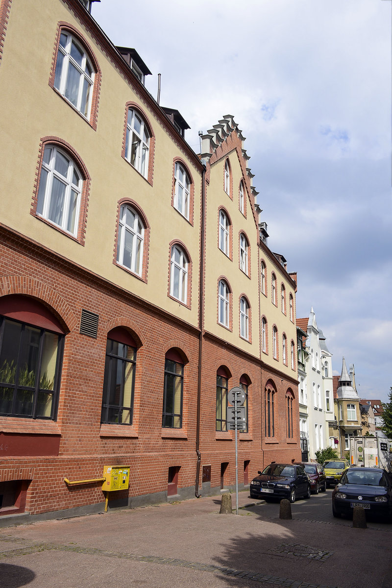 Gebude an der Ulica Alfonsa Chmielewskiego (bis 1945 Eichendorffer Strae) in Zoppot / Sopot. Aufnahme: 16. August 2019.