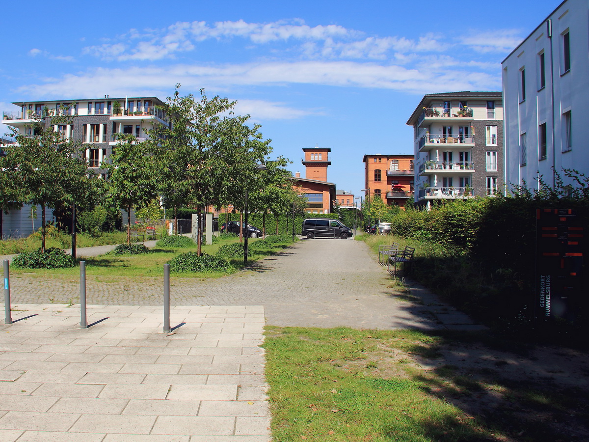 Gedenkort Rummelsburg in Lichtenberg wird am  Informations- und Gedenkort Rummelsburg die Geschichte des grten deutschen Arbeitshauses und des Ost-Berliner Gefngnisses erzhlt, gesehen am 15. August 2017.

