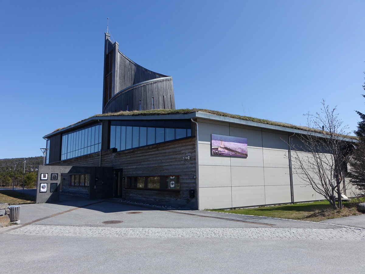 Geilo, Kulturkirche, erbaut 2010 durch den Architekten Jorunn Westad Brusletto (30.05.2023)