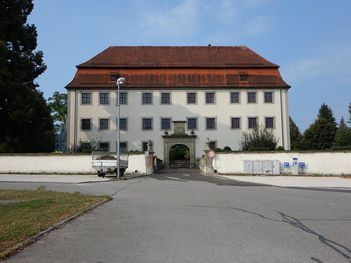 Geislingen, Wasserschlo, erbaut 1426, heute Stadtbibliothek (19.08.2018)