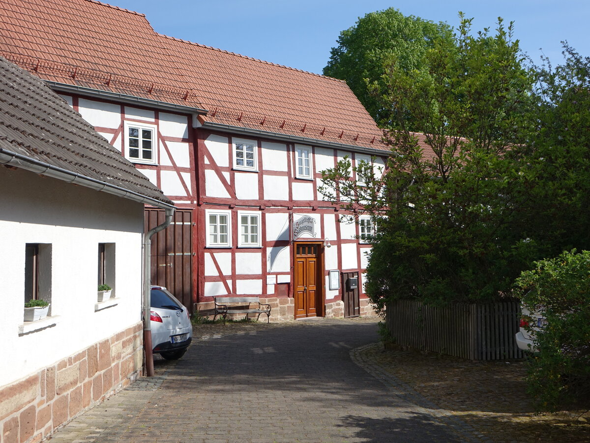 Gemnden a. d. Wohra, Brgertreff und Stadtmuseum in der Strae zur Burg (15.05.2022)