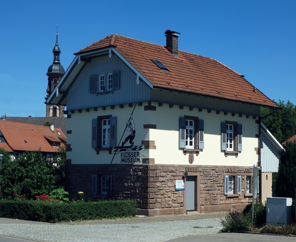 Gengenbach, das Flermuseum, unmittelbar an der Kinzig, Aug.2015 
